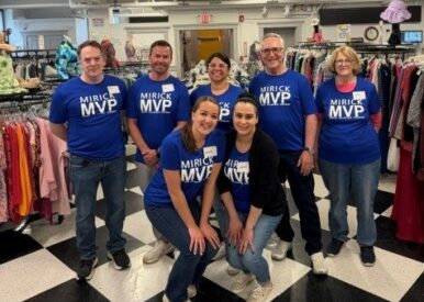 Mirick Gives Back volunteers at Abby's House in Worcester