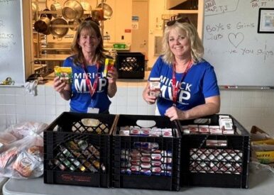 Mirick Controller Nancy Miller joined colleagues volunteering at the Boys & Girls Club of Worcester.